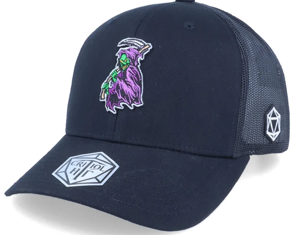 Death Reaper Color Patch Black Trucker - Critiql Hit