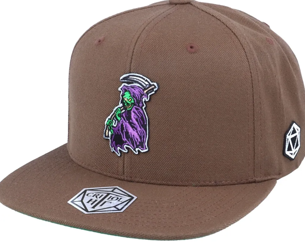 Death Reaper Color Patch Tan Brown Snapback
