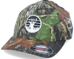 Deer Circle Logo Mossy Oak Breakup Flexfit - Hunter