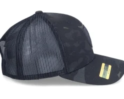 Deer Emblem Patch Multicam Black Camo Trucker - Hunter