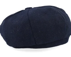 Deer Shield Patch Navy Bakerboy Flat Cap - Jack Anchor