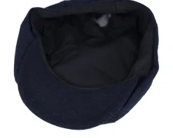 Deer Shield Patch Navy Bakerboy Flat Cap - Jack Anchor