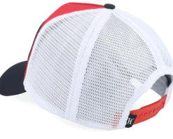 Defend Until The End Rubber Red/Black/White A-Frame Trucker - John Hatter & Co