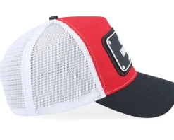 Defend Until The End Rubber Red/Black/White A-Frame Trucker - John Hatter & Co