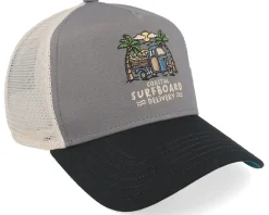 Delivery Grey/Black A-Frame Trucker - Coastal