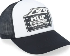 Demolition Crew Hat White/Black Trucker - HUF