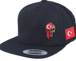 Denmark Army Skull Black Snapback - Army Head