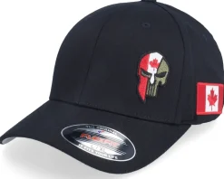 Denmark Army Skull Black Wooly Combed Flexfit - Army Head