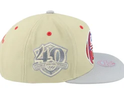 Denver Nuggets Classic Canvas Tan Snapback - Mitchell & Ness