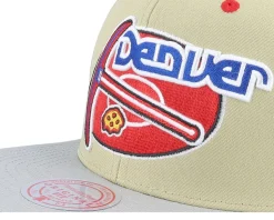 Denver Nuggets Classic Canvas Tan Snapback - Mitchell & Ness