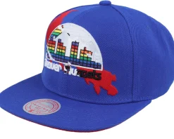 Denver Nuggets Paint By Number Hwc Blue Snapback - Mitchell & Ness