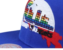 Denver Nuggets Paint By Number Hwc Blue Snapback - Mitchell & Ness