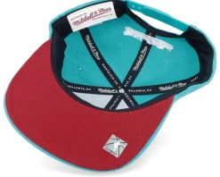 Detroit Pistons Dead Remix Deadstock Teal Snapback - Mitchell & Ness