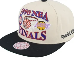 Detroit Pistons Vs. Los Angeles Lakers Finals Remix Hwc Off White/Black Snapback - Mitchell & Ness