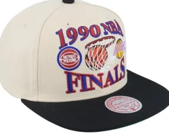 Detroit Pistons Vs. Los Angeles Lakers Finals Remix Hwc Off White/Black Snapback - Mitchell & Ness