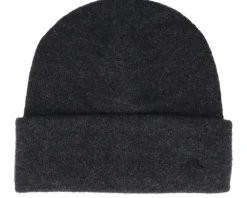 Diamond Alpaca Mix Hat Black Melange Cuff - J.Lindeberg