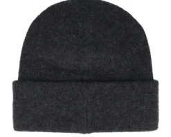 Diamond Alpaca Mix Hat Black Melange Cuff - J.Lindeberg
