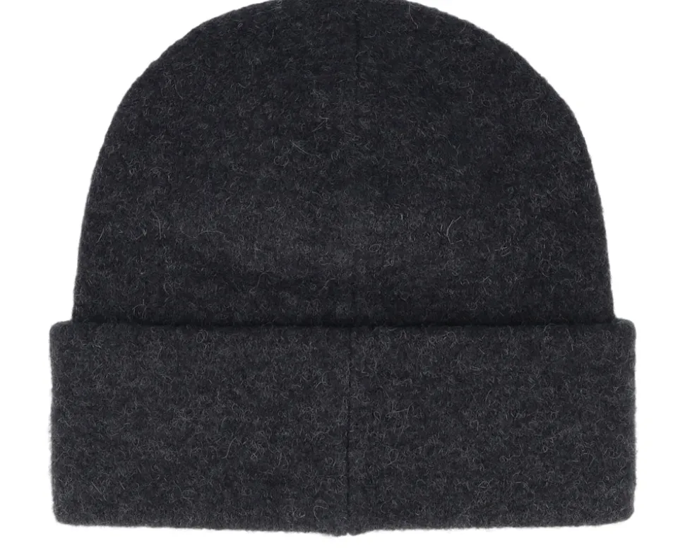 Diamond Alpaca Mix Hat Black Melange Cuff - J.Lindeberg