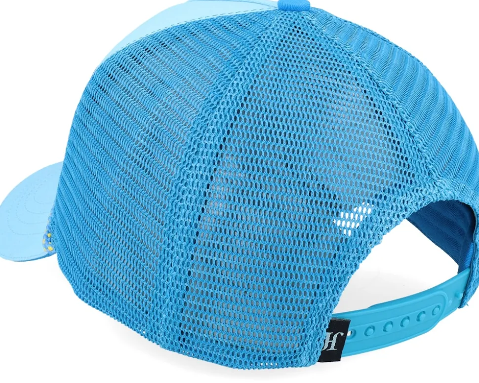 Diet Starts Monday Rubber Columbia Blue Rope A-Frame Trucker - John Hatter & Co