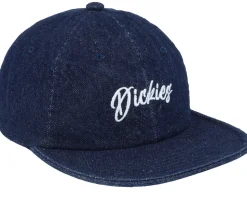 Dighton Cap Rinsed Blue Canvas Strapback - Dickies