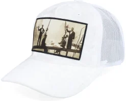 Dinner Atop A Skyscraper Velvet White/White A-fram - Calza Pennello