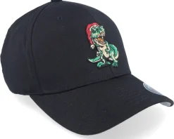 Dinosaur Tyrannosaurus T-rex Santa Black Flexfit - Iconic