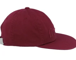 Distressed Logo 5 Panel Hat Raisn Strapback - HUF