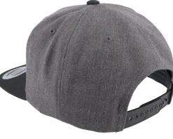 Dobermann & Roses Charcoal/Black Snapback - Iconic