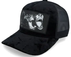 Dogs Velvet Black A-frame Trucker - Calza Pennello
