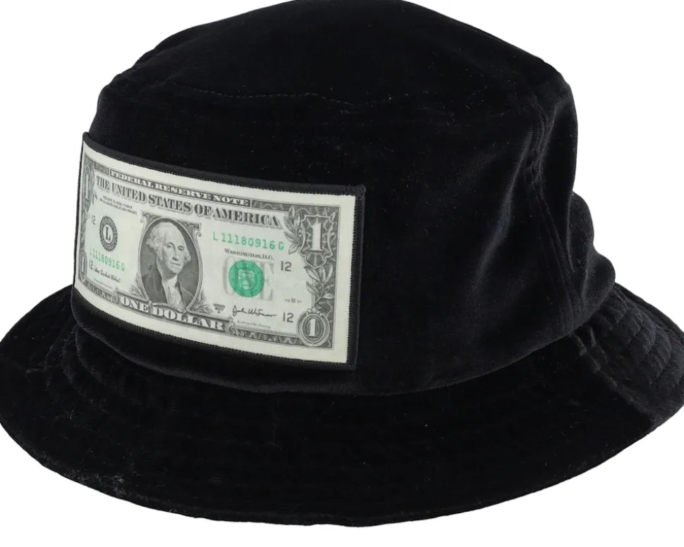 Dollar Bill Velvet Black Bucket - Calza Pennello