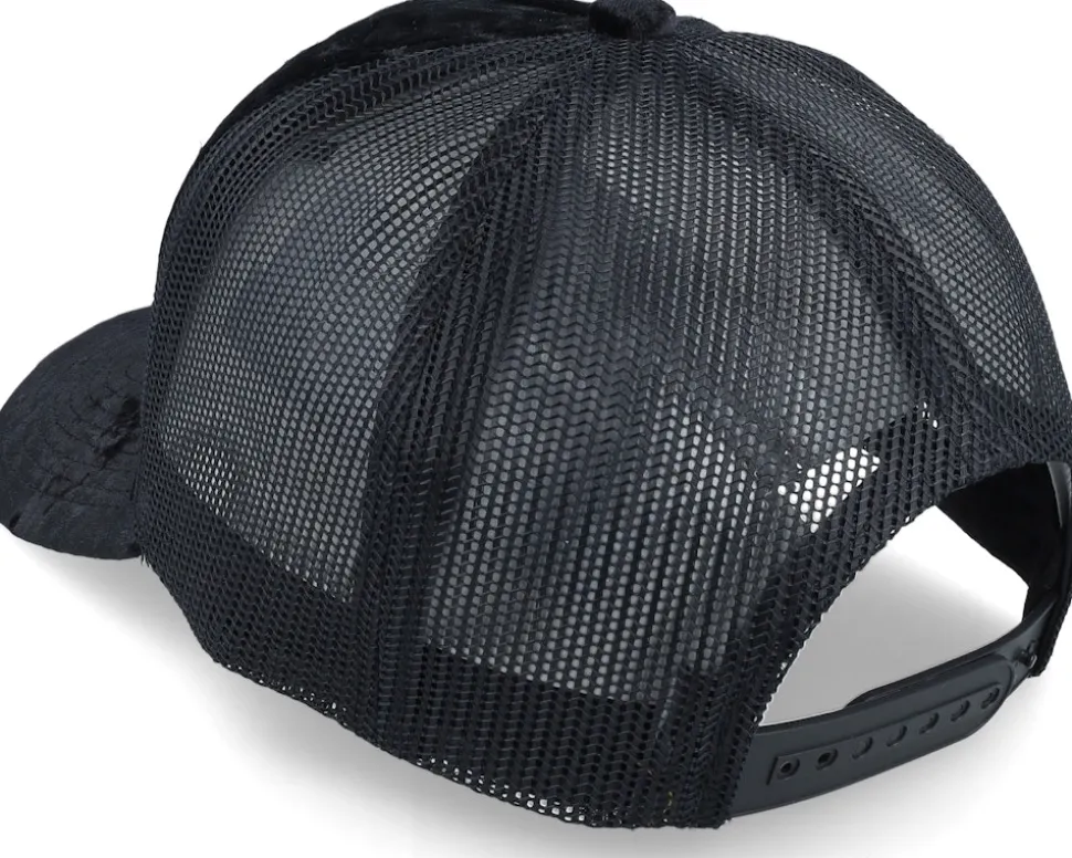 Dollar Bill Velvet Black A-frame Trucker - Calza Pennello