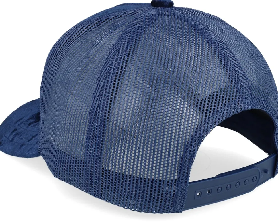 Dollar Bill Velvet Navy A-frame Trucker - Calza Pennello
