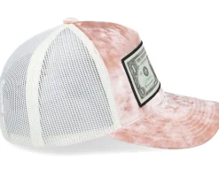 Dollar Bill Velvet Peach/Ivory A-frame Trucker - Calza Pennello