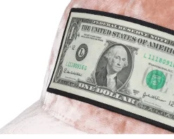 Dollar Bill Velvet Peach/Ivory A-frame Trucker - Calza Pennello