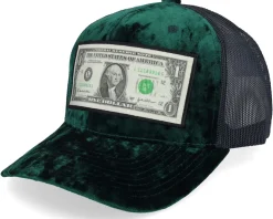 Dollar Bill Velvet Peach/Ivory A-frame Trucker - Calza Pennello