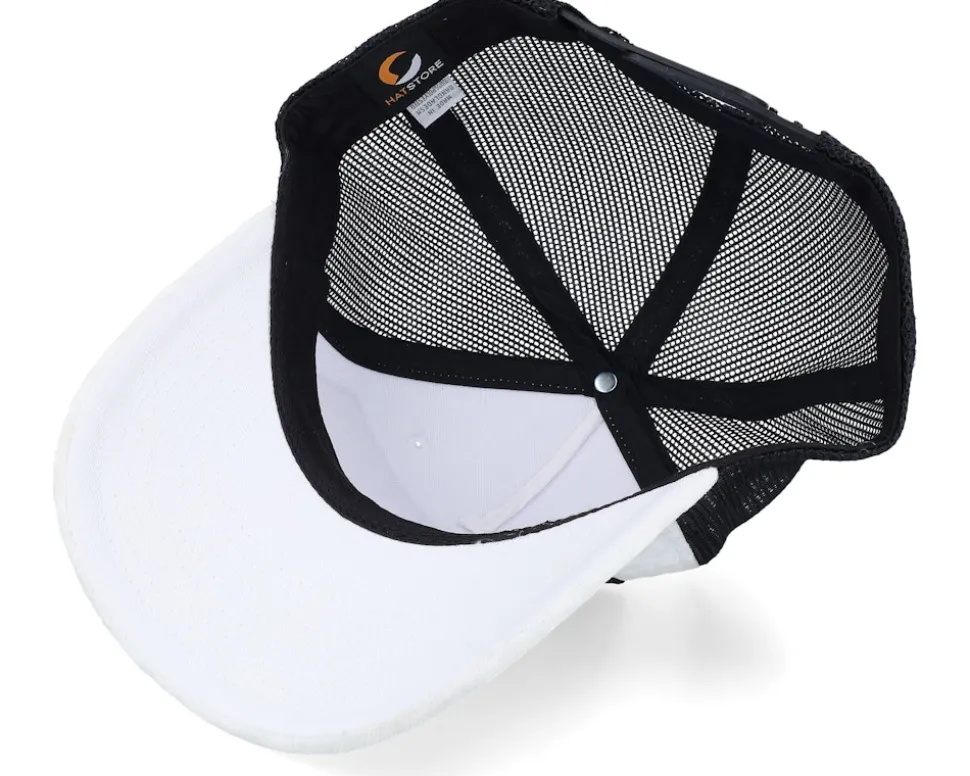 Dollar Bill Velvet White/Black A-frame Trucker - Calza Pennello