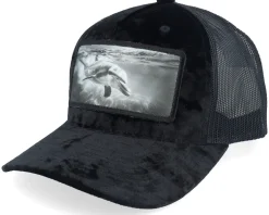 Dolphin Big Patch Velvet Black Trucker - Calza Pennello