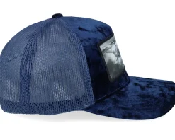 Dolphin Big Patch Velvet Navy Trucker - Calza Pennello