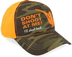 Don't Shoot At Me I'll Shoot Back Brown Camo Adjustable - MJM Hats