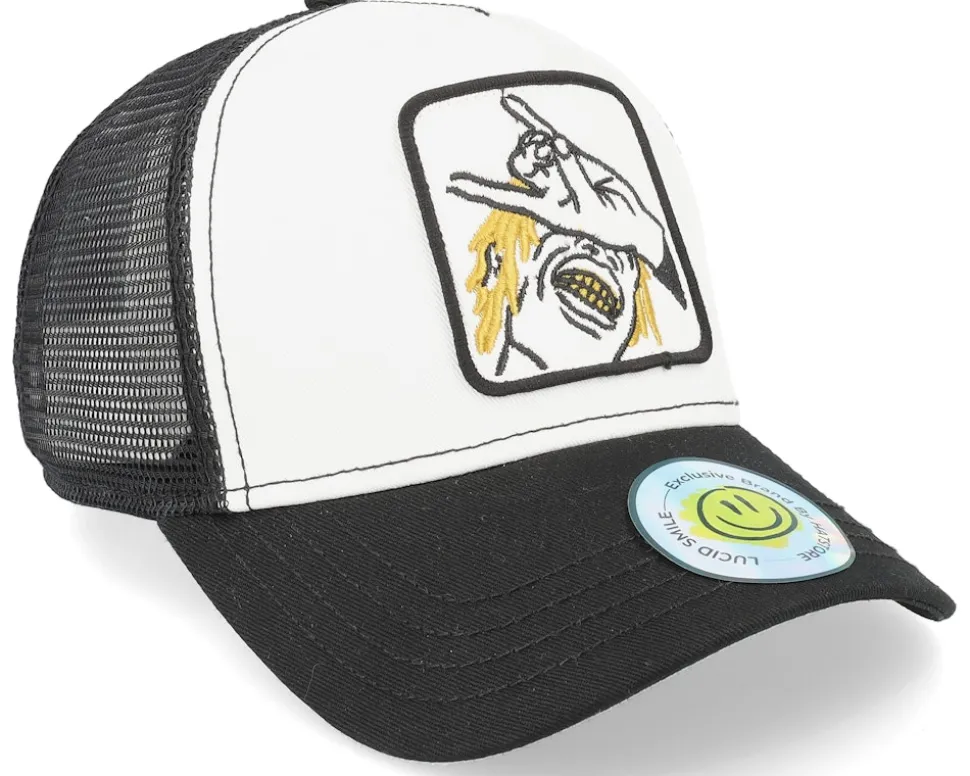 Dope Boy Patch White/Black Trucker - Lucid Smile