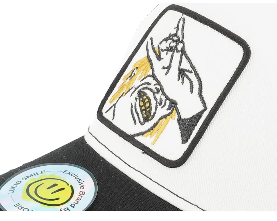 Dope Boy Patch White/Black Trucker - Lucid Smile