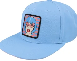 Dope Pop Art Patch Lightblue/Pink Snapback - 4REAL