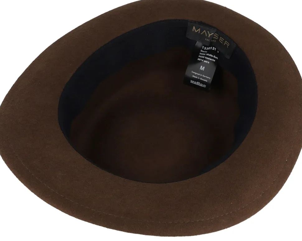Dorle Wool Soft Chestnut Bowler - Mayser