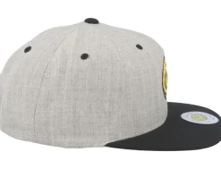 Doughnut Smile Heather Grey/Black Snapback - Lucid Smile