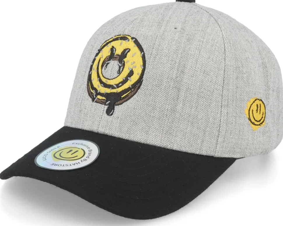 Doughnut Smile Heather Grey/Black Adjustable - Lucid Smile