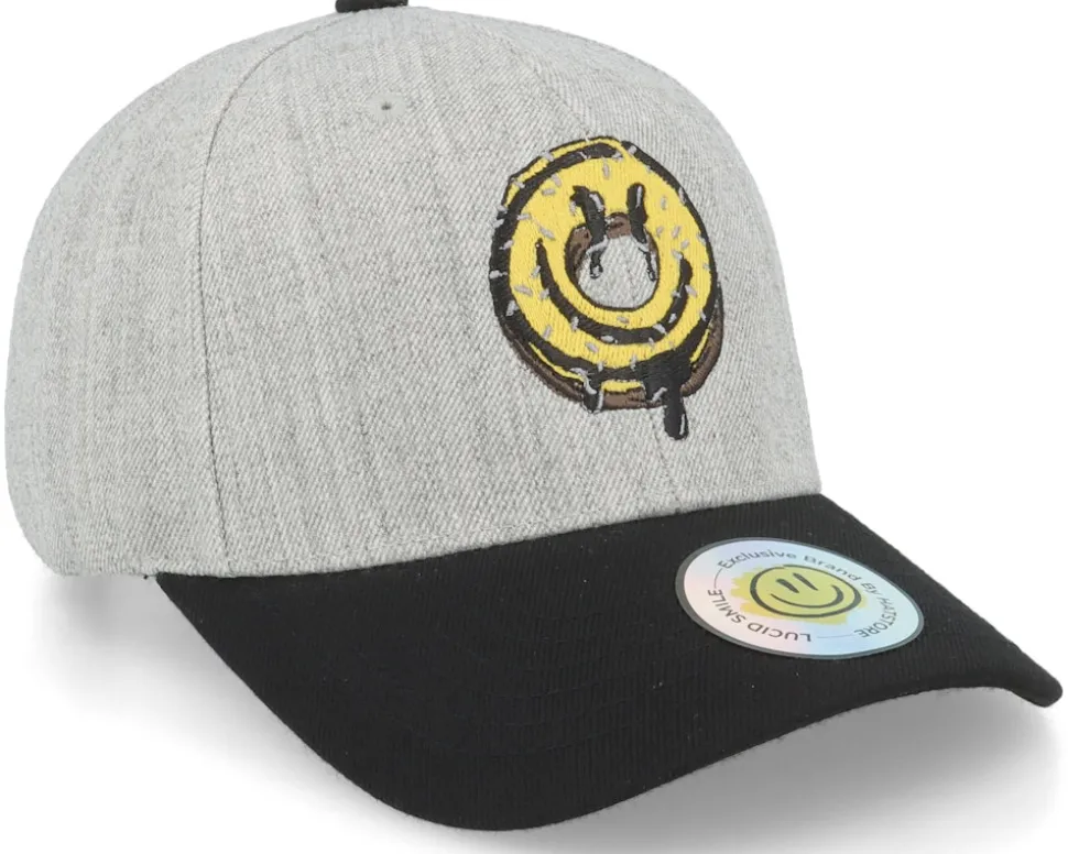 Doughnut Smile Heather Grey/Black Adjustable - Lucid Smile