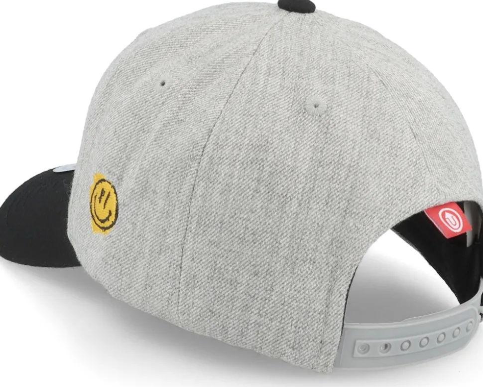 Doughnut Smile Heather Grey/Black Adjustable - Lucid Smile