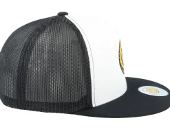 Doughnut Smile White/Black A-frame Trucker - Lucid Smile