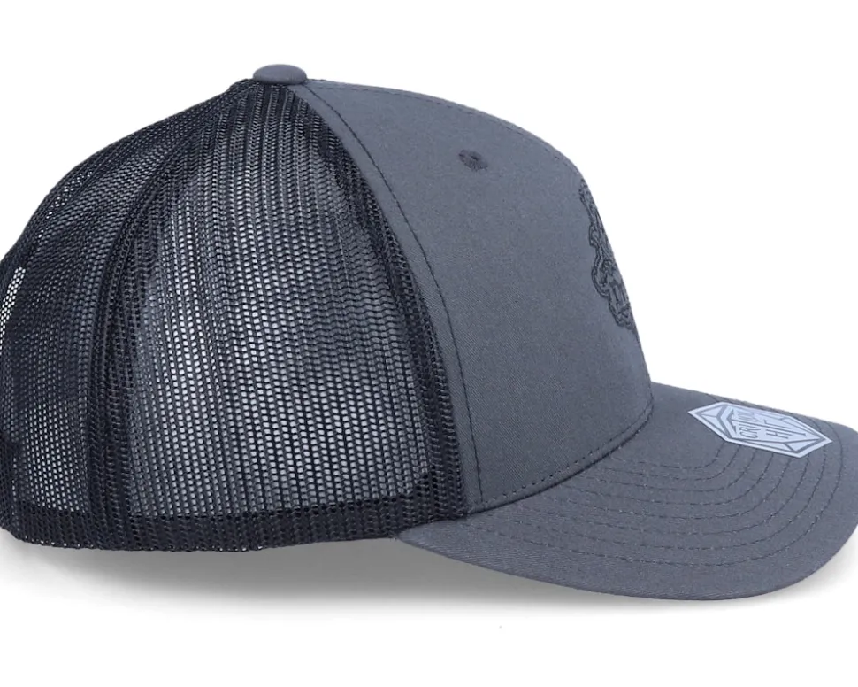Druid Class Emblem Charcoal/Black Trucker - Critiql Hit