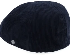 Duck Cap Corduroy Navy Flatcap - Lierys